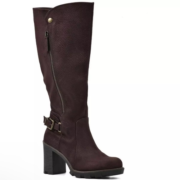 White Mountain Women's Berlin Brown Mid Calf Boots 5.5 NWT NIB - Picture 1 of 3